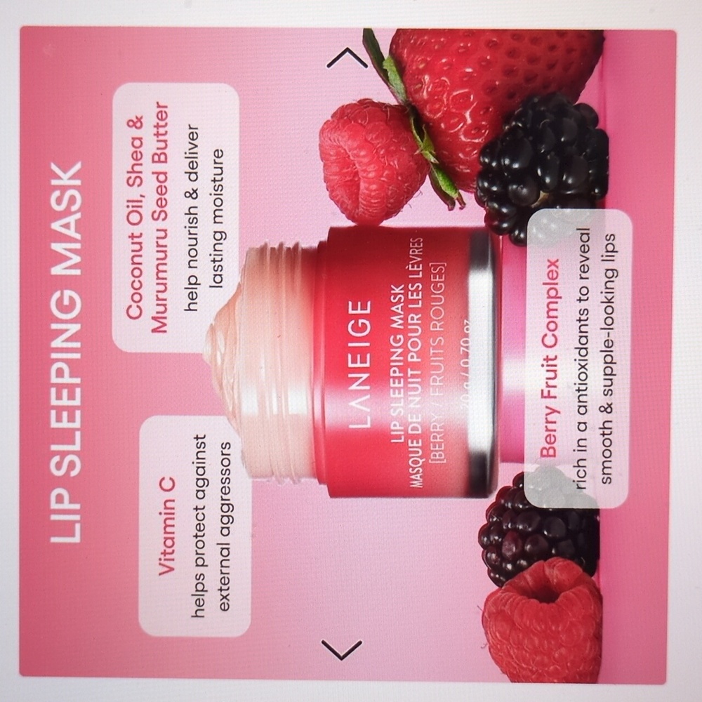 Lip Sleeping Mask in Berry/Fruit Rouges - Picture 6 of 8